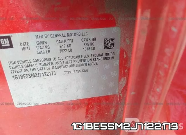 1G1BE5SM2J7122173 фото 10