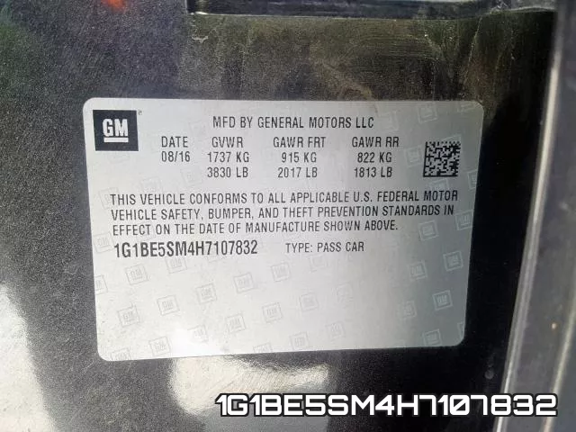 1G1BE5SM4H7107832 фото 2