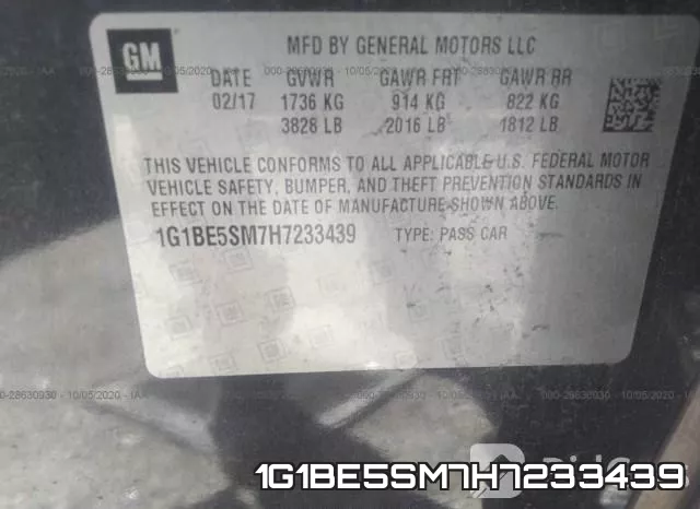 1G1BE5SM7H7233439 фото 10