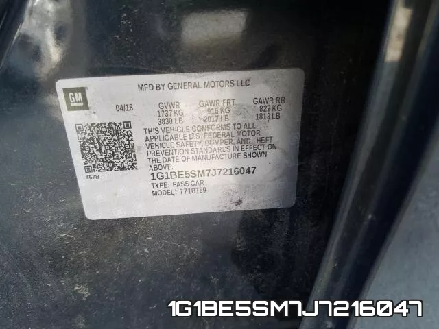 1G1BE5SM7J7216047 фото 2