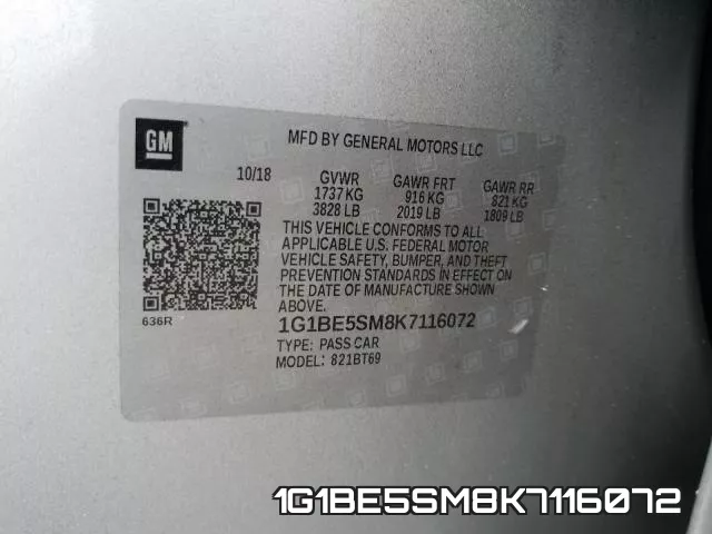 1G1BE5SM8K7116072 фото 2
