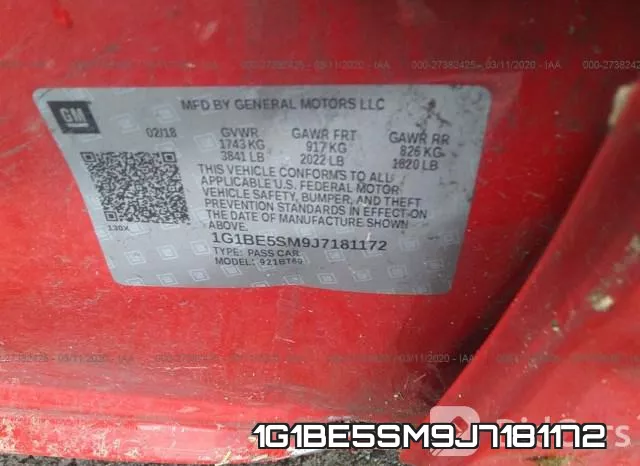 1G1BE5SM9J7181172 фото 10