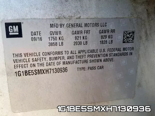 1G1BE5SMXH7130936 фото 2