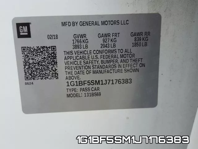 1G1BF5SM1J7176383 фото 2