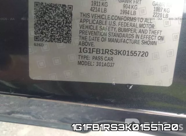 1G1FB1RS3K0155720 фото 10