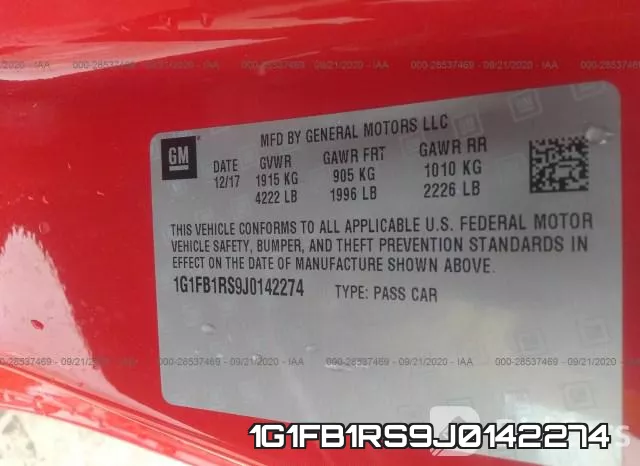 1G1FB1RS9J0142274 фото 10