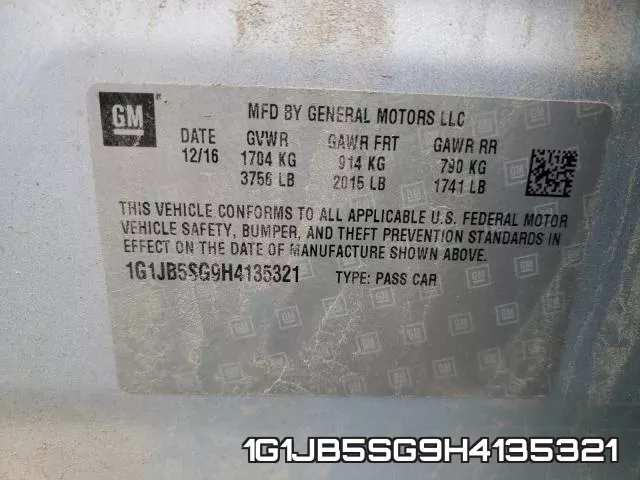 1G1JB5SG9H4135321 фото 2
