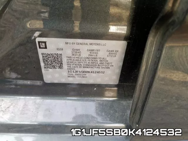 1G1JF5SB0K4124532 фото 2