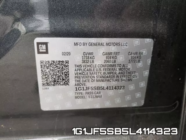 1G1JF5SB5L4114323 фото 2