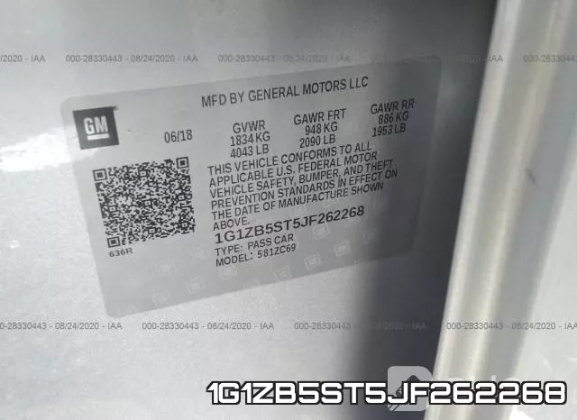 1G1ZB5ST5JF262268 фото 10