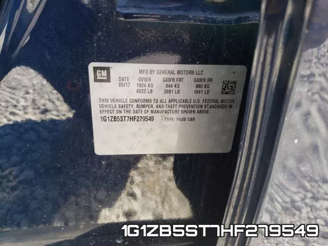 1G1ZB5ST7HF279549 фото 2