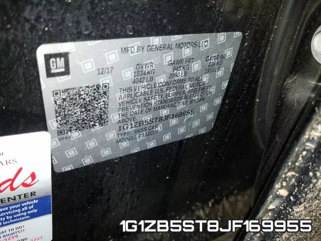 1G1ZB5ST8JF169955 фото 2