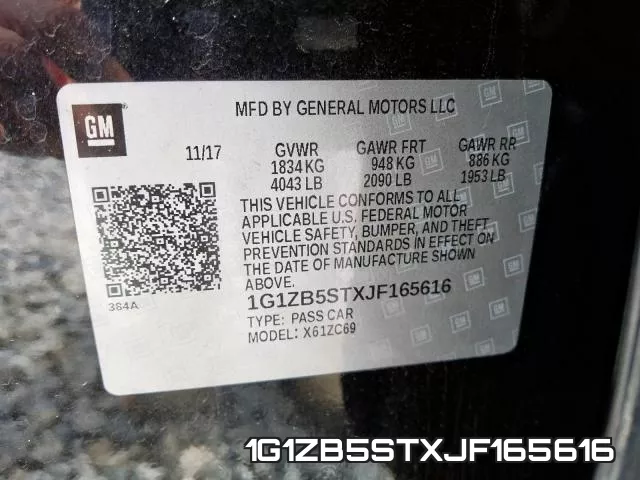 1G1ZB5STXJF165616 фото 2