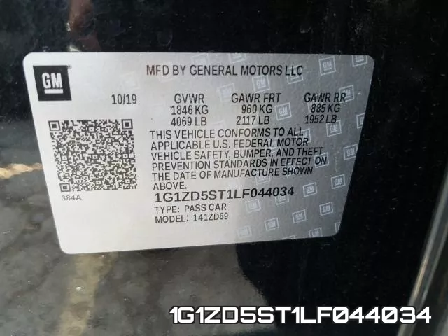 1G1ZD5ST1LF044034 фото 2