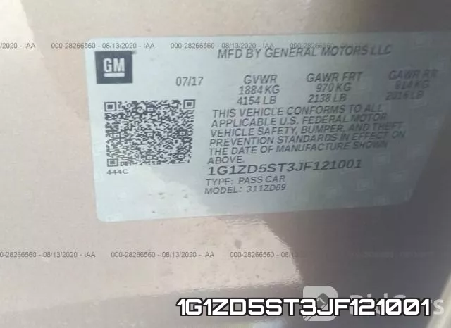 1G1ZD5ST3JF121001 фото 10