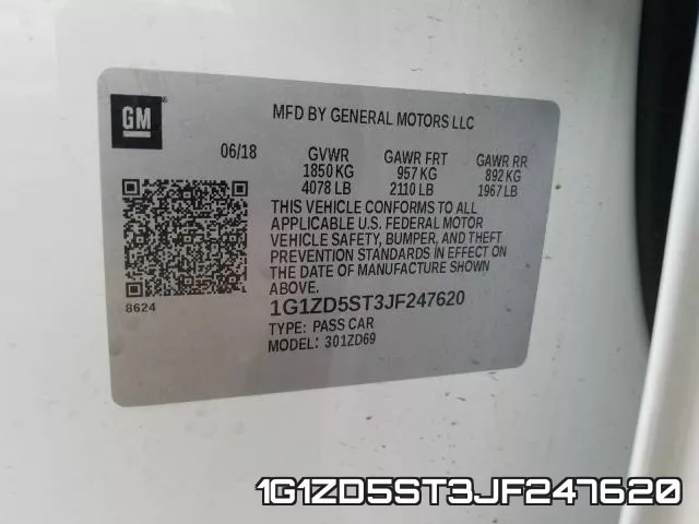 1G1ZD5ST3JF247620 фото 2