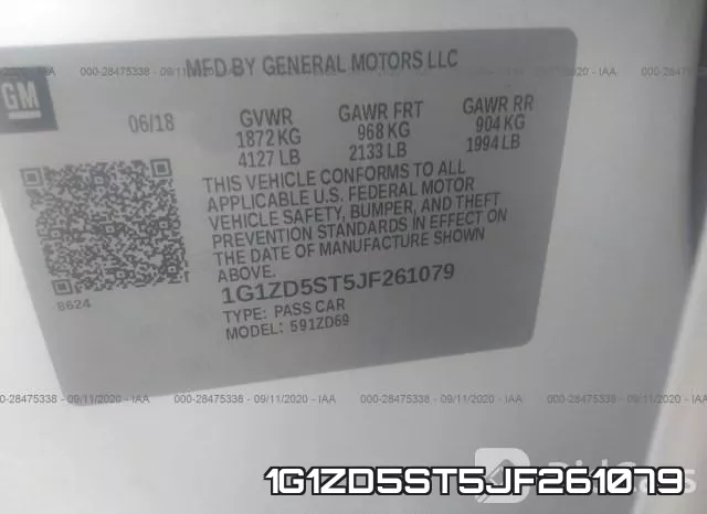 1G1ZD5ST5JF261079 фото 10