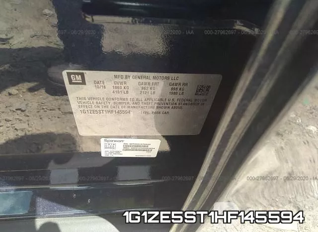 1G1ZE5ST1HF145594 фото 10