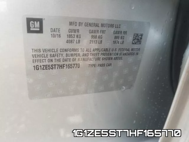 1G1ZE5ST7HF165770 фото 2