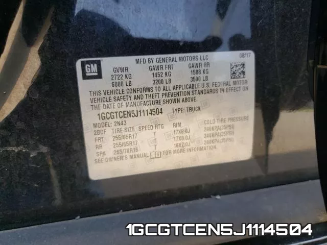 1GCGTCEN5J1114504 фото 2