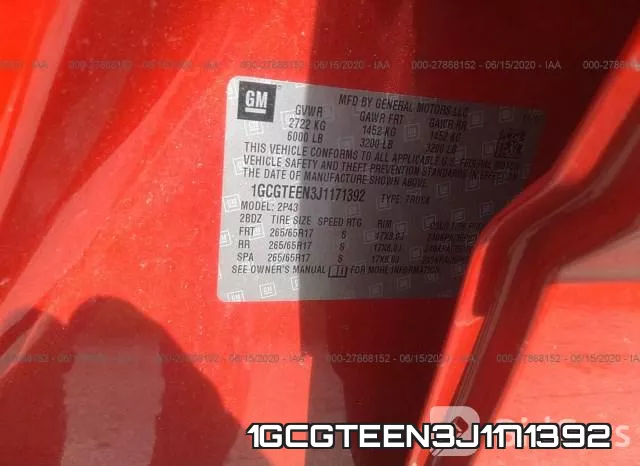 1GCGTEEN3J1171392 фото 10
