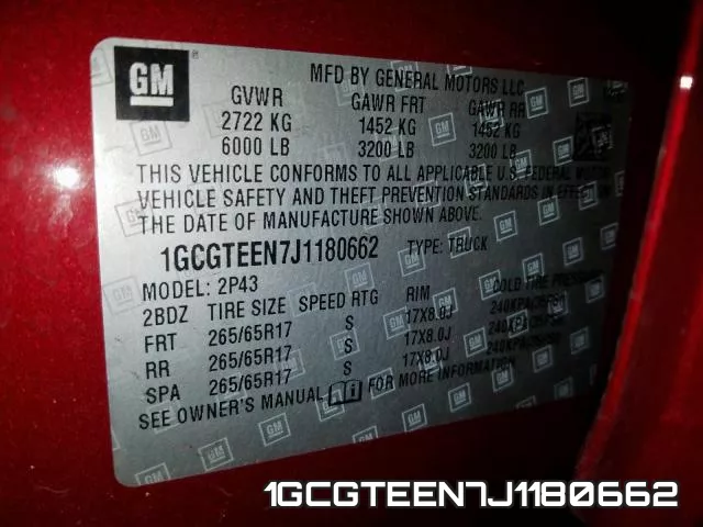 1GCGTEEN7J1180662 фото 2