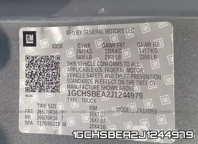 1GCHSBEA2J1244979 фото 10