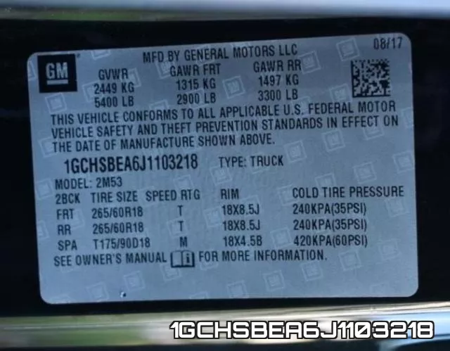 1GCHSBEA6J1103218 фото 2