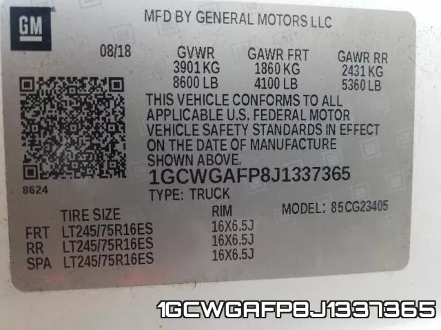 1GCWGAFP8J1337365 фото 2