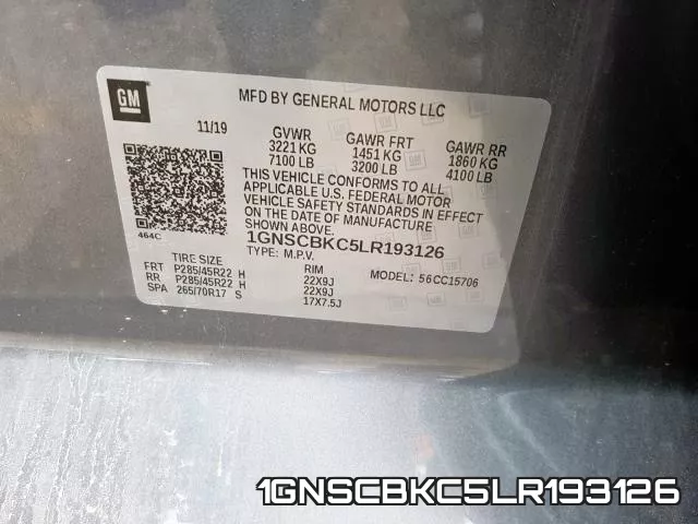 1GNSCBKC5LR193126 фото 2