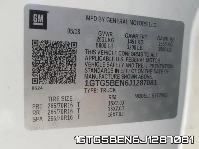 1GTG5BEN6J1287081 фото 2