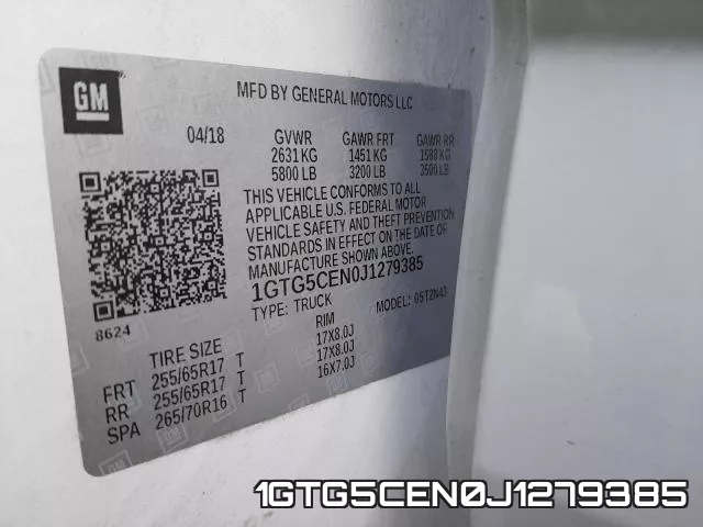 1GTG5CEN0J1279385 фото 2