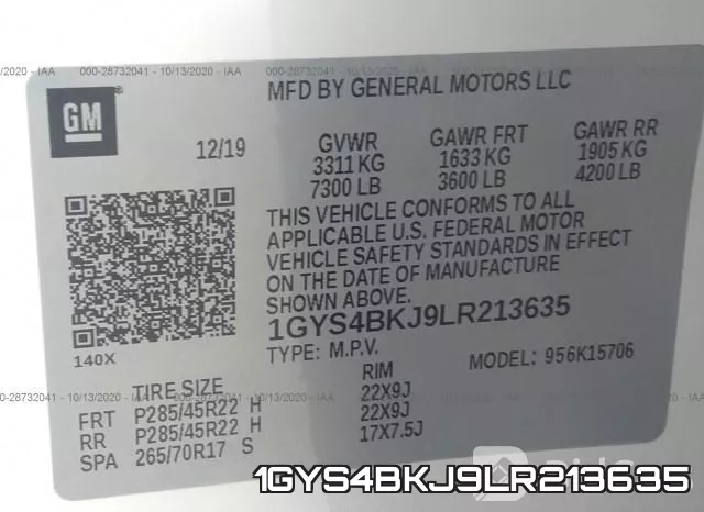 1GYS4BKJ9LR213635 фото 10