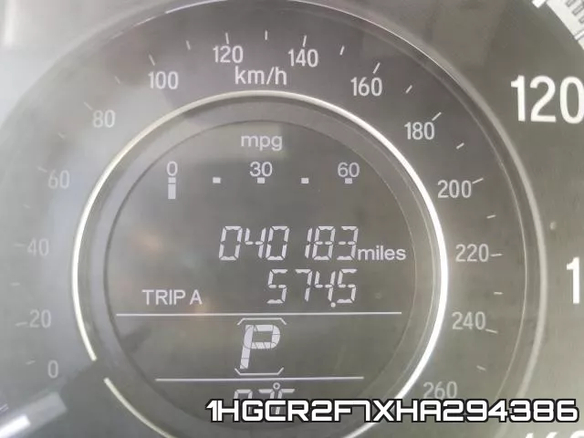 1HGCR2F7XHA294386 фото 9