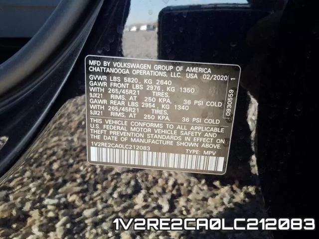 1V2RE2CA0LC212083 фото 2