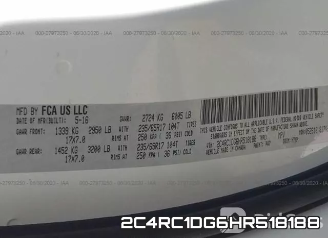 2C4RC1DG6HR518188 фото 10
