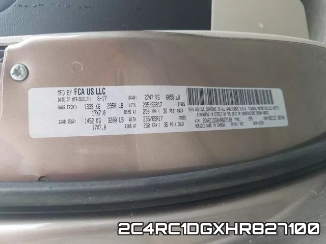 2C4RC1DGXHR827100 фото 2