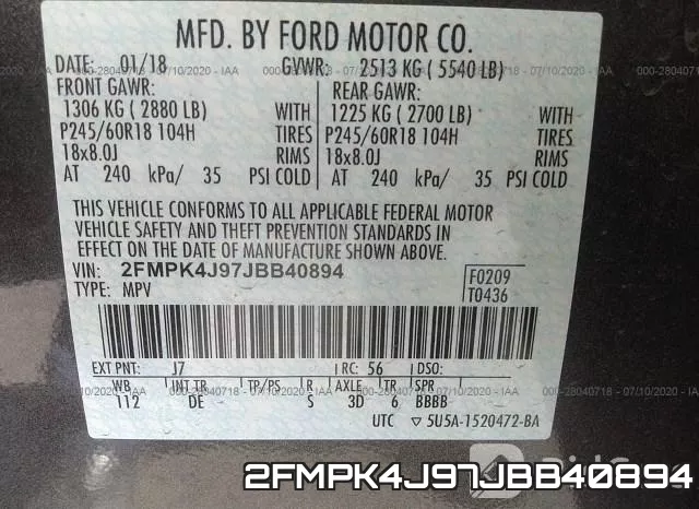 2FMPK4J97JBB40894 фото 10