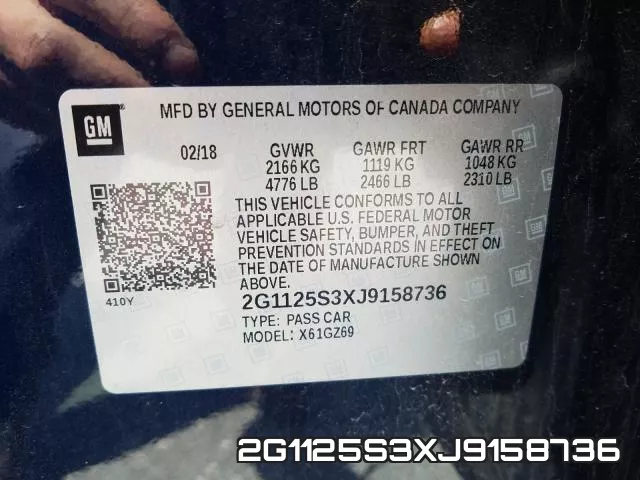 2G1125S3XJ9158736 фото 2