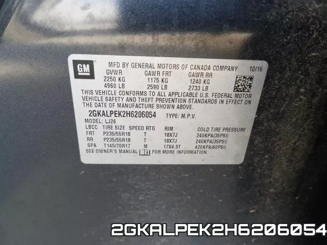 2GKALPEK2H6206054 фото 2