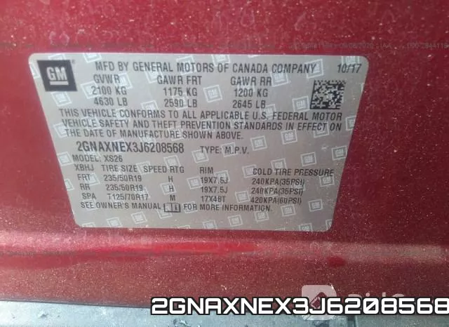 2GNAXNEX3J6208568 фото 10