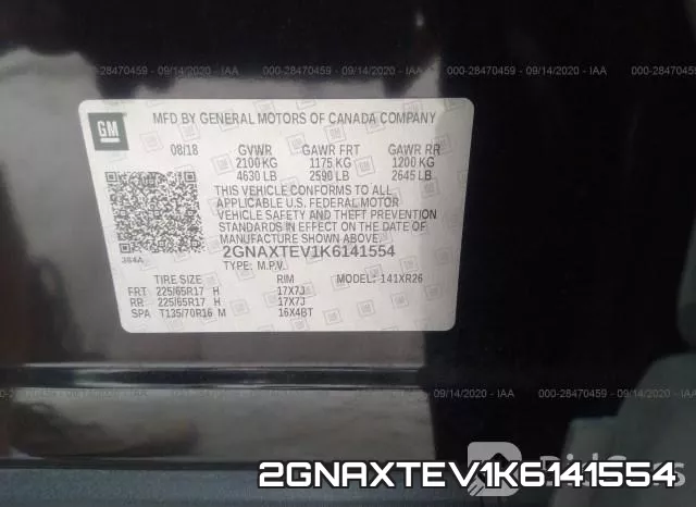 2GNAXTEV1K6141554 фото 10