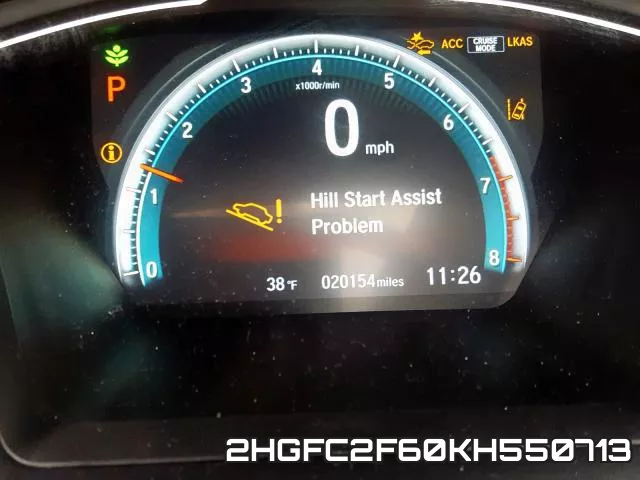 2HGFC2F60KH550713 фото 9