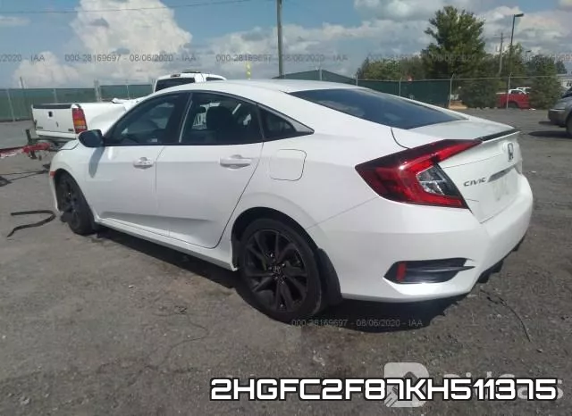 2HGFC2F87KH511375 фото 4