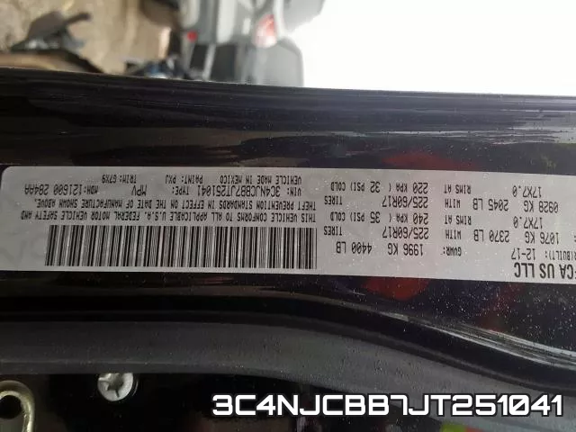 3C4NJCBB7JT251041 фото 2