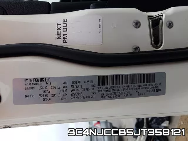 3C4NJCCB5JT358121 фото 2