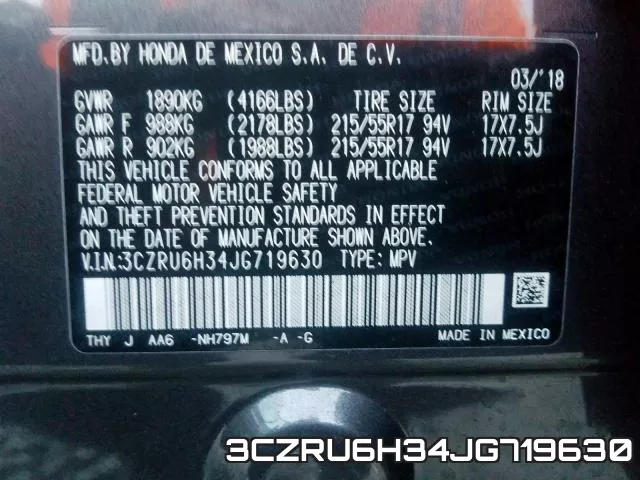 3CZRU6H34JG719630 фото 2