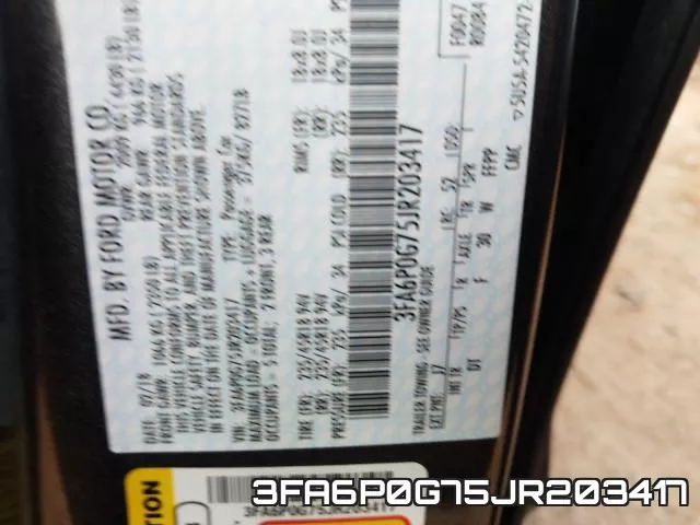 3FA6P0G75JR203417 фото 2