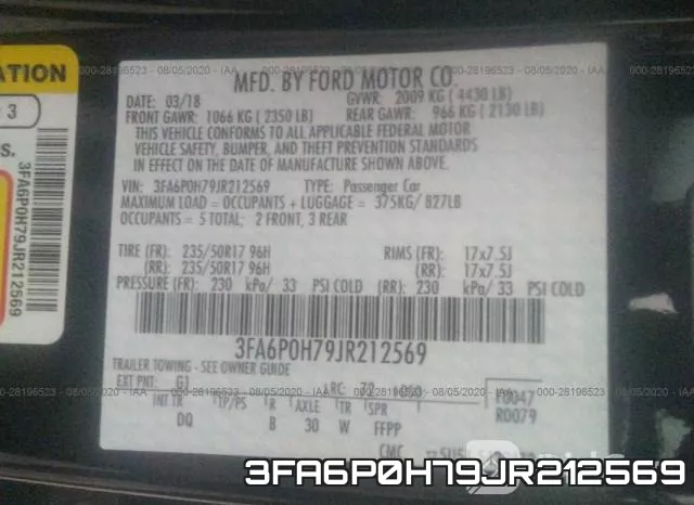 3FA6P0H79JR212569 фото 10