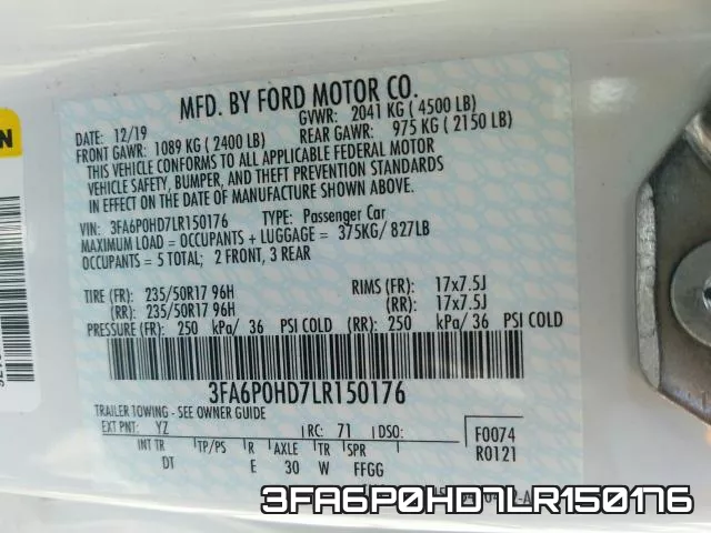 3FA6P0HD7LR150176 фото 2